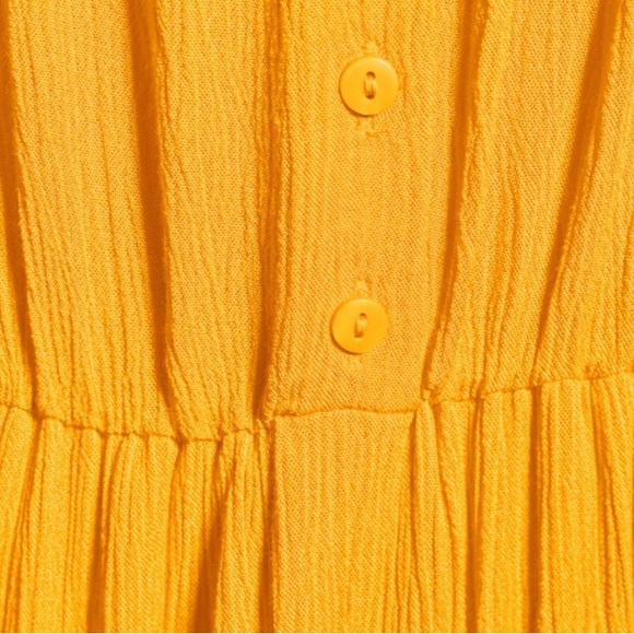 & Other Stories Tangerine Tie Shoulder Cotton Maxi Dress - Picture 5 of 10